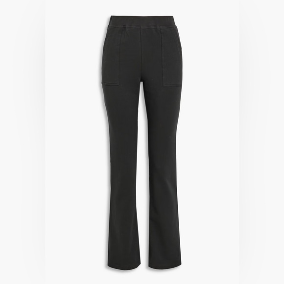 Jonathan Simkhai Standard Sia French Terry Bootcut Pants Size: M Color: Black - Picture 3 of 7